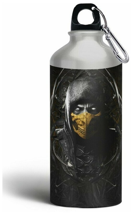 Бутылка спортивная/туристическая фляга игры Mortal Kombat (ps3, ps4, ps5, Xbox, PC, Switch) - 6262