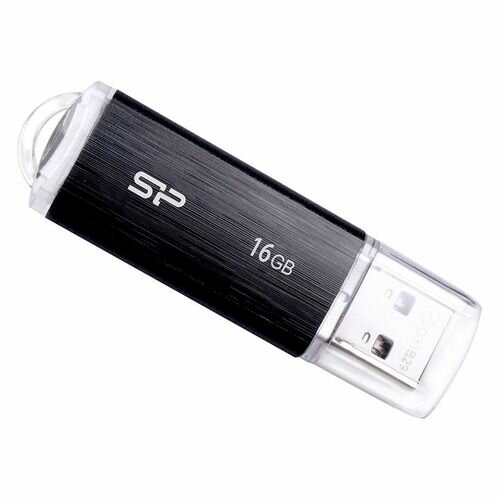 Флешка USB Silicon Power Ultima U02 16ГБ, USB2.0, черный [sp016gbuf2u02v1k]