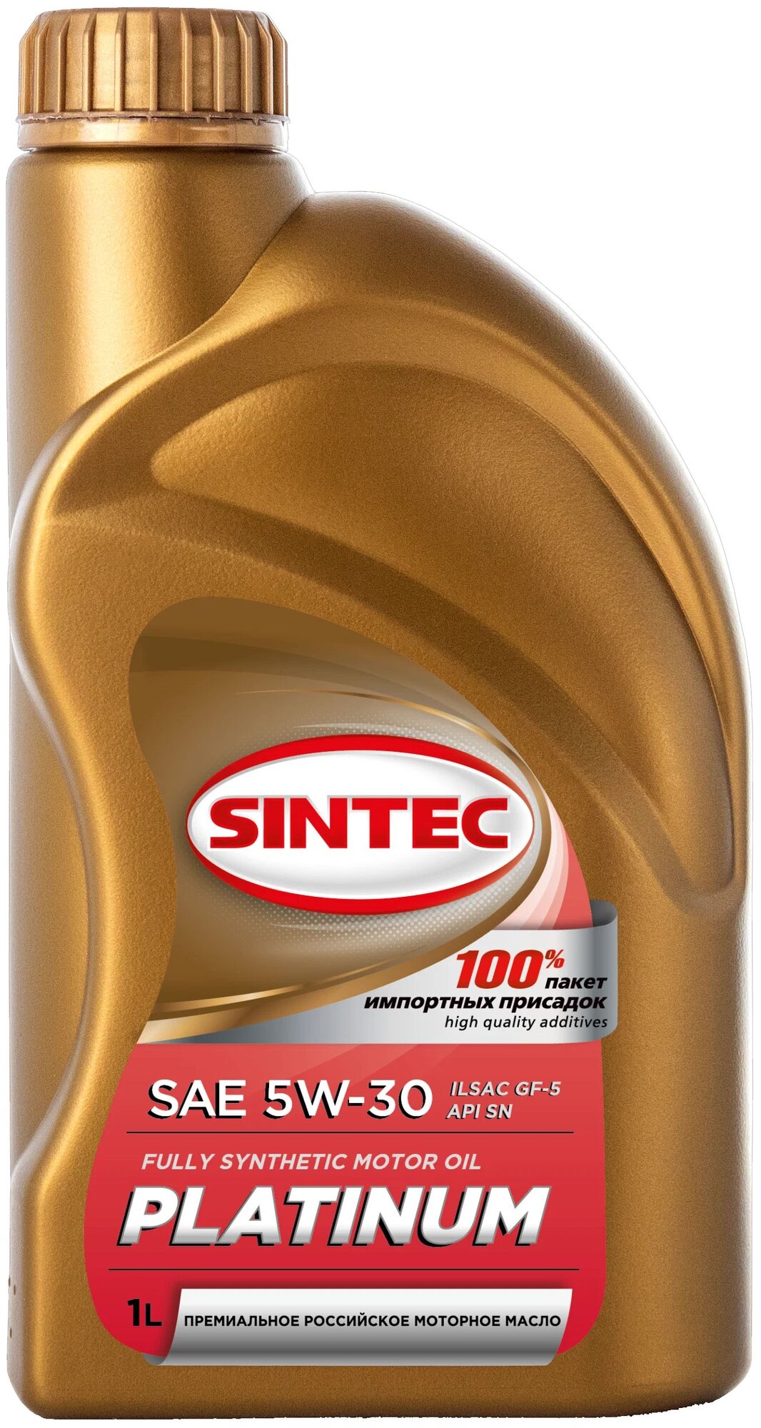 Моторное масло Sintec PLATINUM SAE 5W-30 API SN ILSAC GF-5 1л (801972)