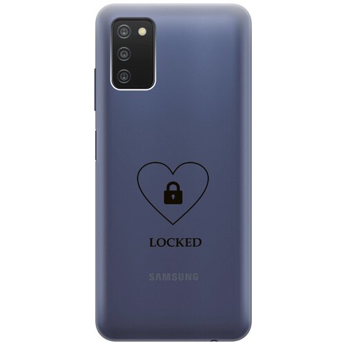 Силиконовый чехол с принтом Locked для Samsung Galaxy A03s / Самсунг А03с