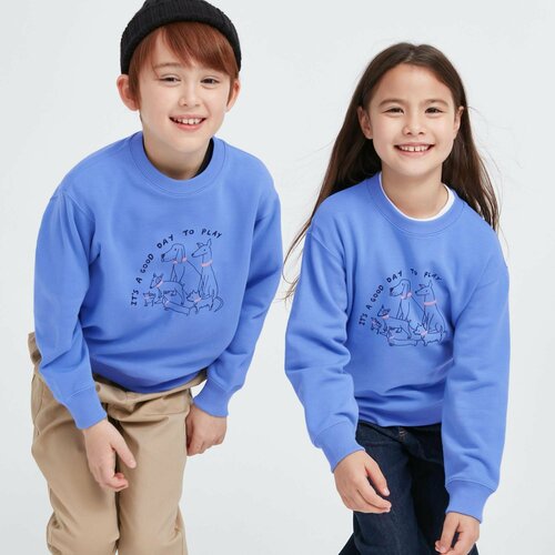 Толстовка Uniqlo, размер 3-4Y(110), синий