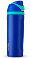 Бутылка для воды спортивная металлическая с трубочкой OWALA FreeSip Stainless из нержавеющей стали, 562 мл, розовый