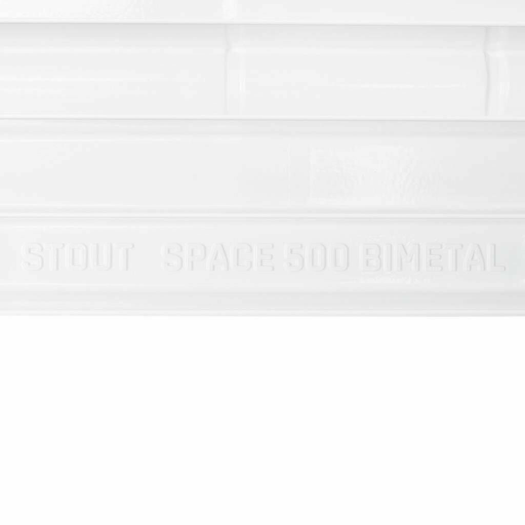 Радиатор биметаллический STOUT Space 500, 9 секций боковое подключение - фото №20