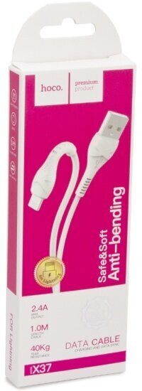 Кабель Hoco X37 USB - Lightning для быстрой зарядки Apple iPhone iPad AirPods кабель зарядка для айфон 1м 1 м 1  белый