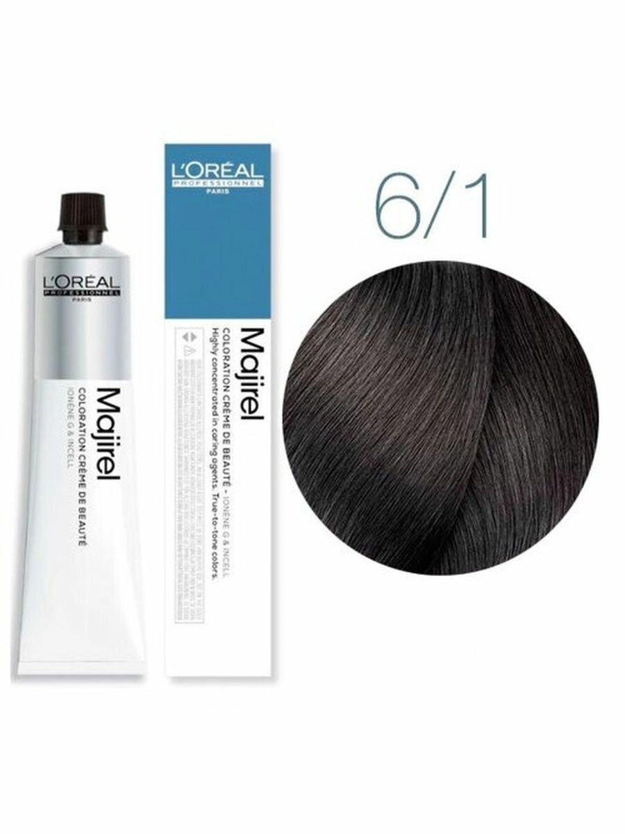 Loreal Majirel Cool Inforced - 6.1 Краска Мажирель Кул Инфорсд