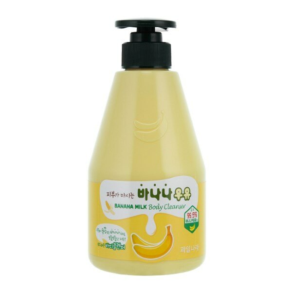 Welcos Гель для душа банановый Banana Milk Body Cleanser 560гр