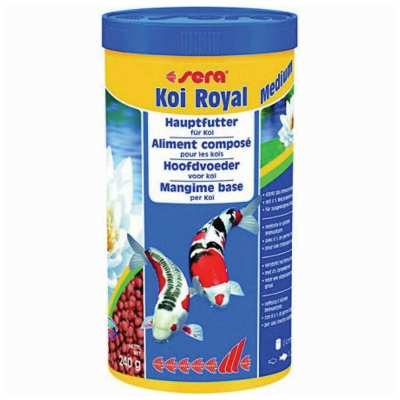 Sera Koi Royal ST medium Корм для прудовых рыб - 1 л