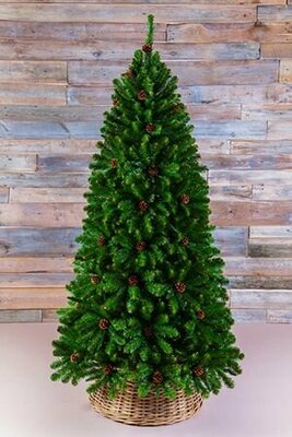 Искусственная елка Императрица с шишками 155 см, ПВХ, Triumph Tree 73237