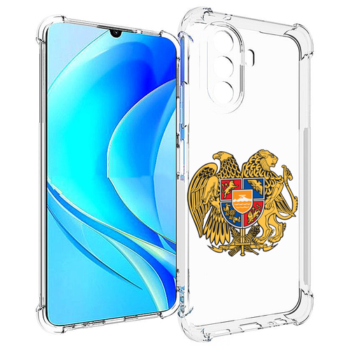 Чехол MyPads герб-армении для Huawei Nova Y70 / Nova Y70 Plus (MGA-LX9N) / Huawei Enjoy 50 задняя-панель-накладка-бампер чехол mypads герб флаг азербайджана для huawei nova y70 nova y70 plus mga lx9n huawei enjoy 50 задняя панель накладка бампер