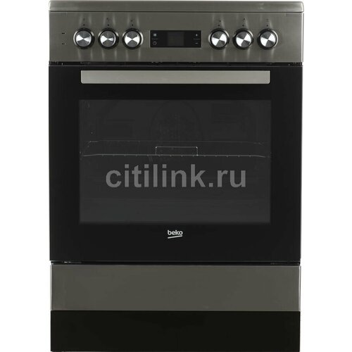 Электрическая плита Beko FSE67310GX, стеклокерамика, без крышки, нержавеющая сталь/черный [7786585503]