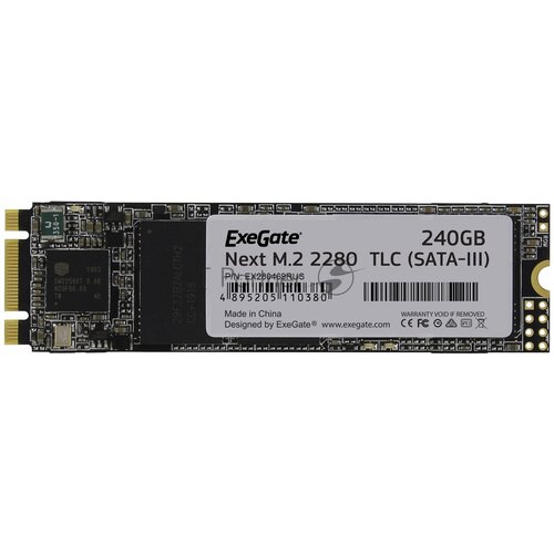 Накопитель SSD ExeGate EX280469RUS A2000MNext 240 Gb M2 2280 3D TLC SATA-III 292200₽