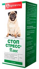 Капли Apicenna Стоп-стресс Плюс для собак, 50 мл, 90 г, 1уп.