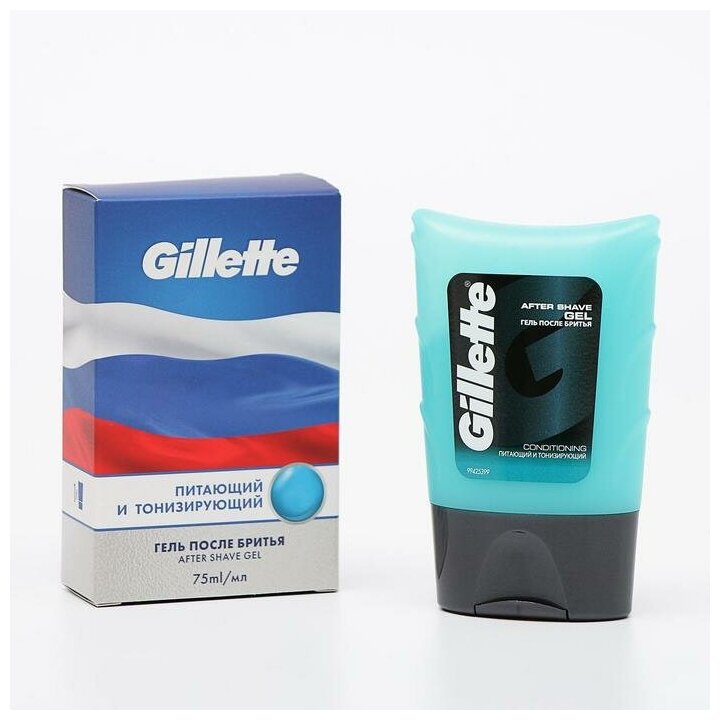 Питающий и тонизирующий гель после бритья Gillette Series Aftershave Gel Conditioning, 75 мл - фото №5