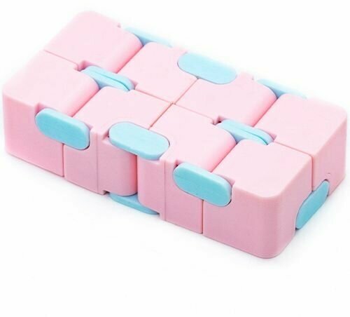 Головоломка Бесконечный Куб Антистресс / Infinity Fidget Cube (розовый).