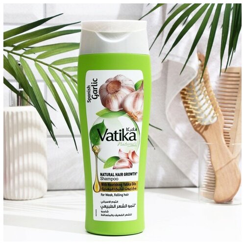 vatika garlic для ломких и выпадающих волос 400 мл Шампунь для волос Dabur VATIKA GARLIC для ломких и выпадающих волос, 400 мл