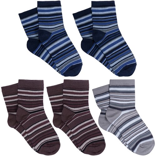 Носки LorenzLine 5 пар, размер 8-10, серый, синий носки lorenzline 5 пар размер 8 10 синий коричневый