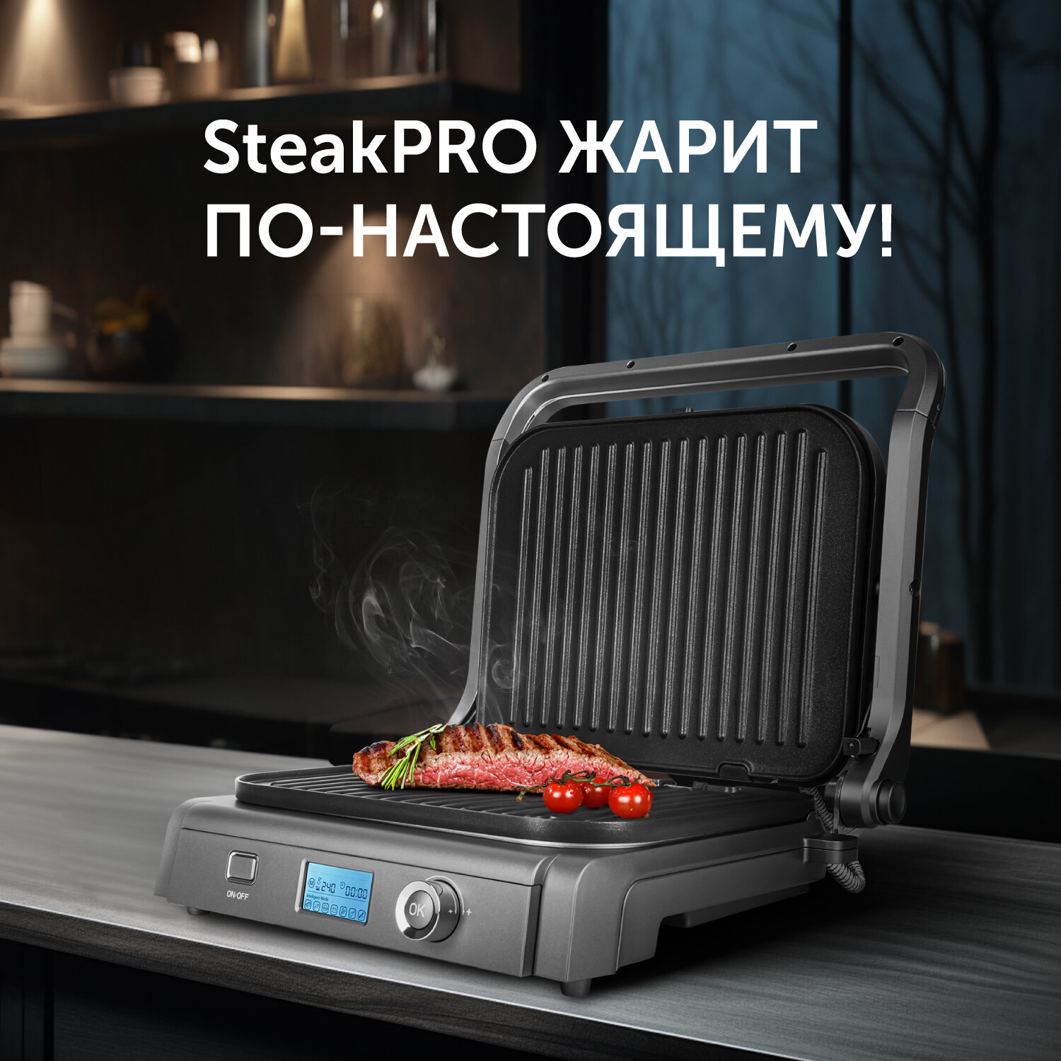 Электрогриль Red Solution SteakPRO RGM-M835D серый/черный - фото №17