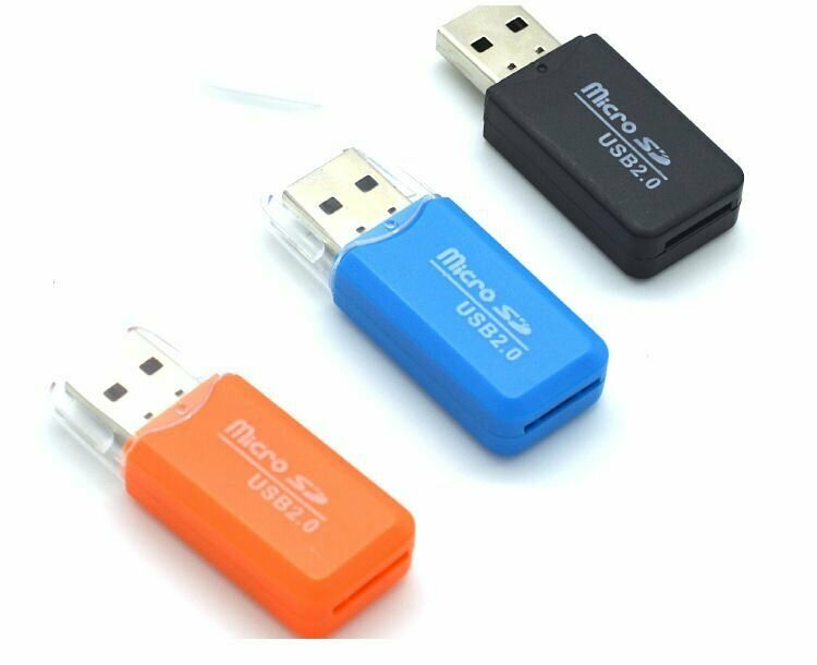 Переходник для карты памяти (картридер) /usb sd переходник черный