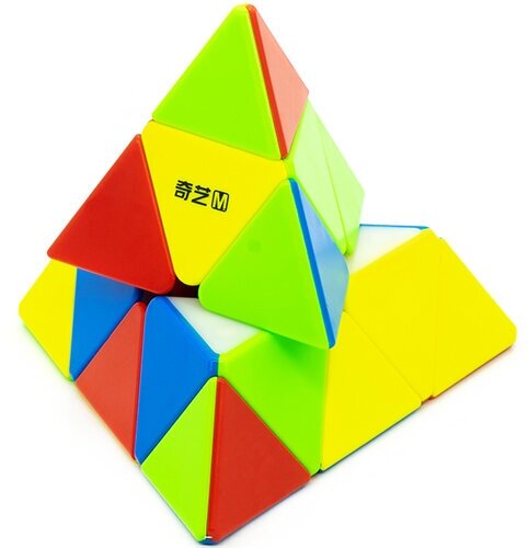 Головоломка Пирамидка Рубика QiYi MoFangGe Pyraminx MS Магнитная / Головоломка для подарка / Цветной пластик