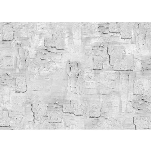 Моющиеся виниловые фотообои GrandPiK Бетонная стена серый фон, 400х290 см