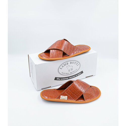 Тапочки LAMB BOTTI, размер 46, оранжевый
