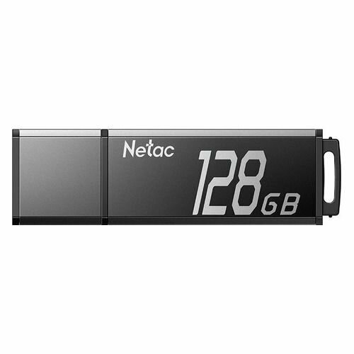 Флешка USB NETAC U351 128ГБ, USB3.0, серый [nt03u351n-128g-30bk]