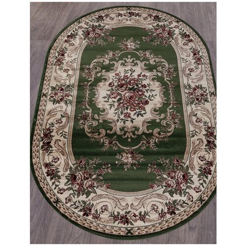 Российский овальный ковер на пол 100 на 200 см в гостиную, зал, спальню, кухню, детскую, прихожую, кабинет, комнату