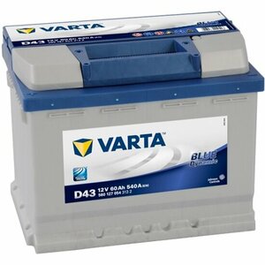 Аккумулятор Varta D43 Blue Dynamic 560 127 054, 242x175x190, прямая полярность, 60 Ач