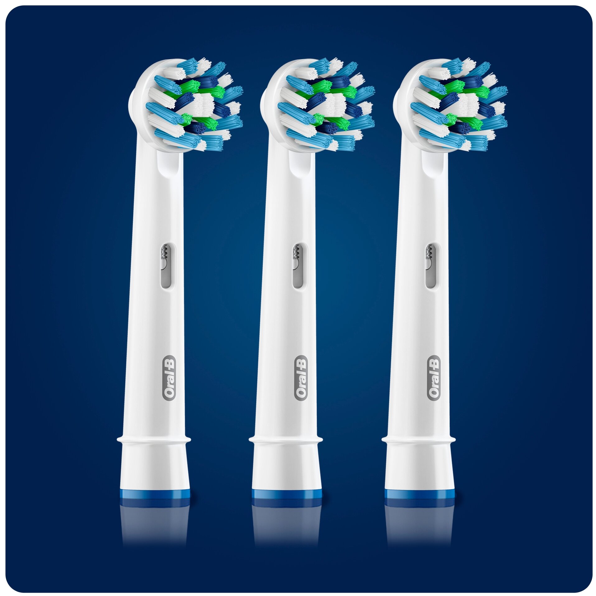 Набор насадок Oral-B EB50-3 для ирригатора и электрической щетки, белый, 3 шт. - фотография № 3