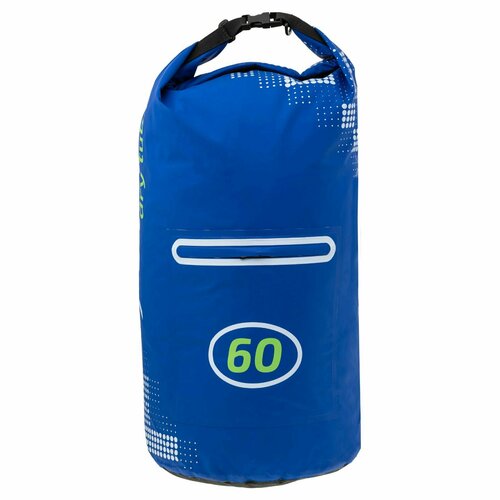 Гермомешок 60 литров синий с лямкой и карманом Marlin Dry Tube 60 L гермомешок overboard dry tube bag blue 12 литров