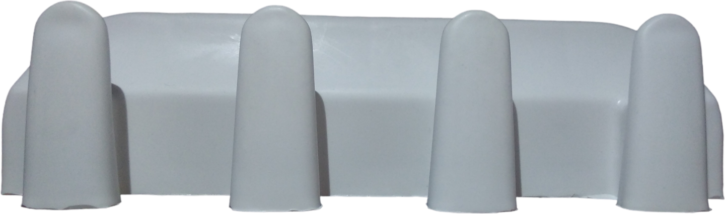 Полотенцедержатель пластик цвет белый для ванны и кухни