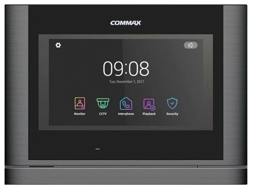 Видеодомофон цветной COMMAX CDV-704MF (Темное - Серебро Black Smog)