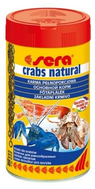 Корм для для всех ракообразных Sera "Crabs Natural", 100 мл (30 г)