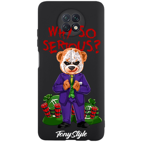 Черный силиконовый чехол для Xiaomi Redmi Note 9T Tony Style Why so serious черный силиконовый чехол для xiaomi redmi note 10 pro tony style why so serious