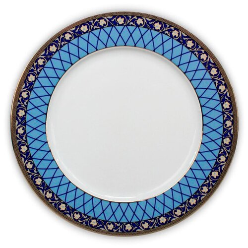 Обеденная тарелка 6 шт 25 см, Каиро, Голубая сетка, Thun1794