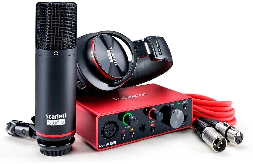 Набор для звукозаписи Focusrite Scarlett Studio Solo (3rd gen)