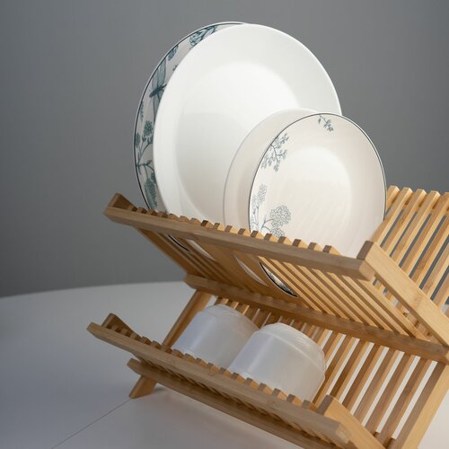 Сушилка для посуды TAVOLONE, бамбук, 40х33х3,6 см