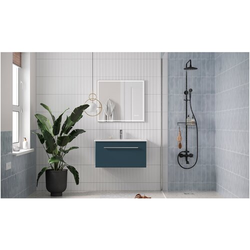 Тумба подвесная с раковиной Posse 85 авокадо