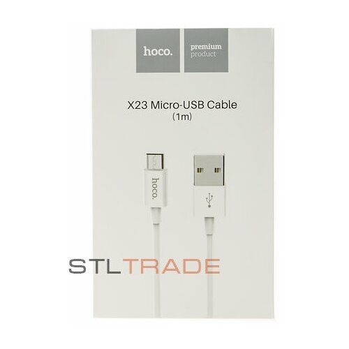 Кабель USB Micro Hoco X23 (Белый)