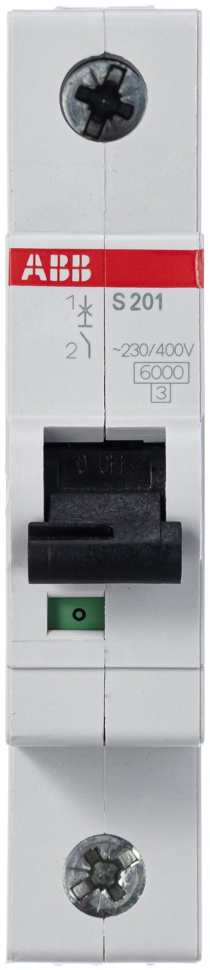 Автоматический выключатель ABB S201 (C) 6kA 16 А