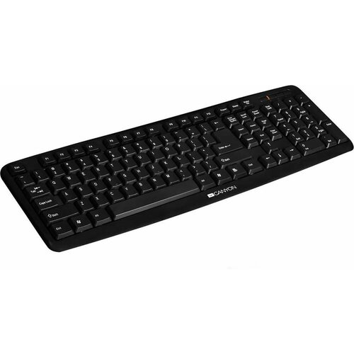 Клавиатура проводная Canyon CNE Российская клавиатура черный 50000₽