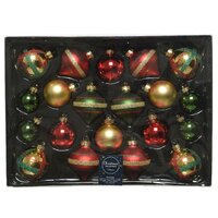 Kaemingk Набор стеклянных шаров Christmas Candy: Рождественский, 4-6 см, 20 шт 061629