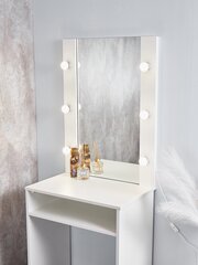 Гримерный стол/ Макияжный столик с зеркалом и подсветкой белый