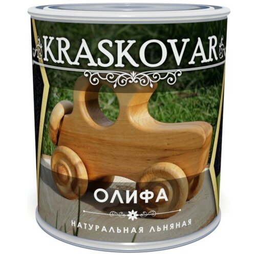 Масло Kraskovar Олифа, бесцветный, 0.75 л масло farbitex олифа коричневый 10 л