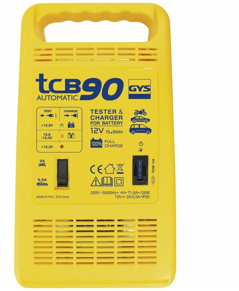 TCB 90 12V бытовое зарядное устройство с автоматическим управлением
