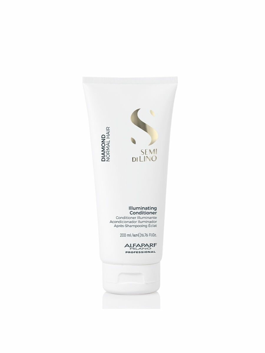 ALFAPARF MILANO Кондиционер для нормальных волос, придающий блеск Diamond Illuminating Conditioner, 200 мл (ALFAPARF MILANO, ) - фото №7