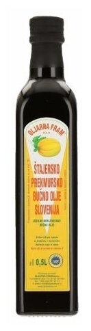 Масло тыквенное Oljarna FRAM нерафинированное, 1 кг, 0.5 л - фото №4