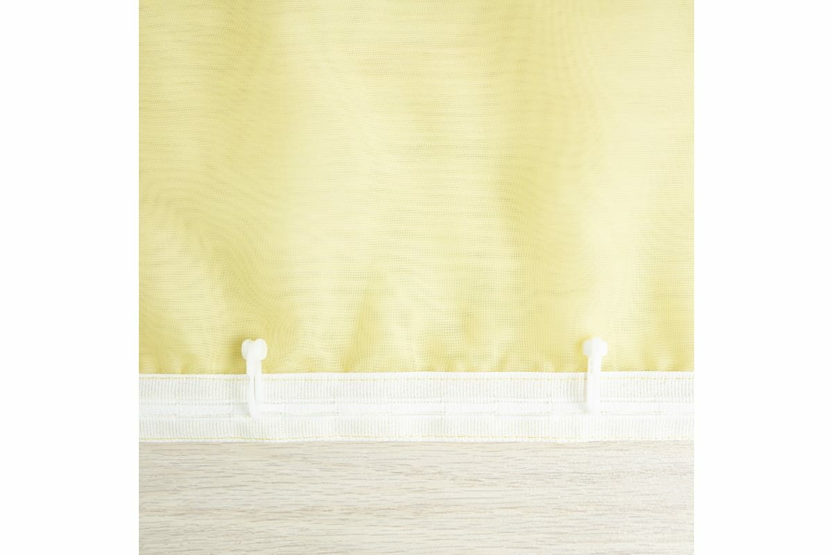 Тюль Witerra Марианна на ленте, 300х160 см, 1 шт., светло-желтый - фотография № 9