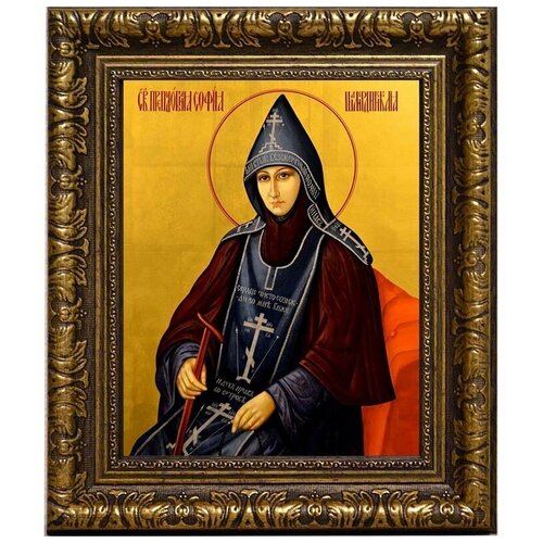 София Шамординская (Болотова) праведная схимонахиня. Икона на холсте.