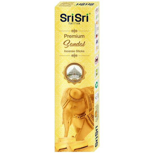 Ароматические палочки Sri Sri Tattva Сандал/ Premium Sandal Incense Sticks - 100g палочки для благовоний лаванда sri sri tattva премиум класса 100 гр 50 штук индия